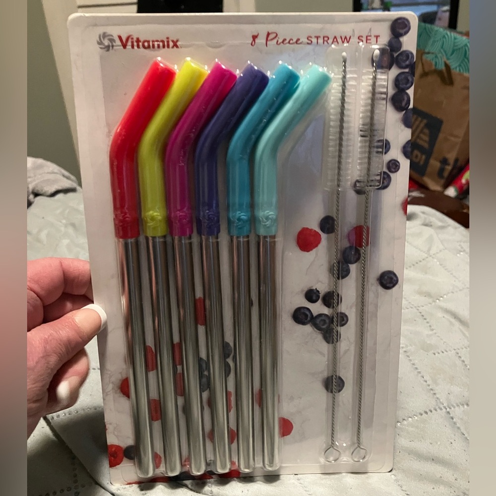New Two Sets of Vitamix Stainless Steel Straws